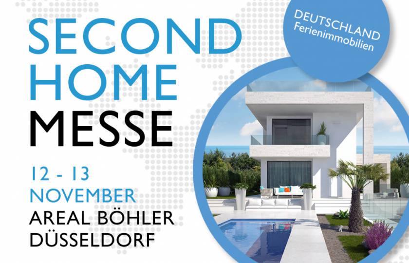 Einladung zur Second Home Immobilien Messe 2016, 12-13 November in Düsseldorf