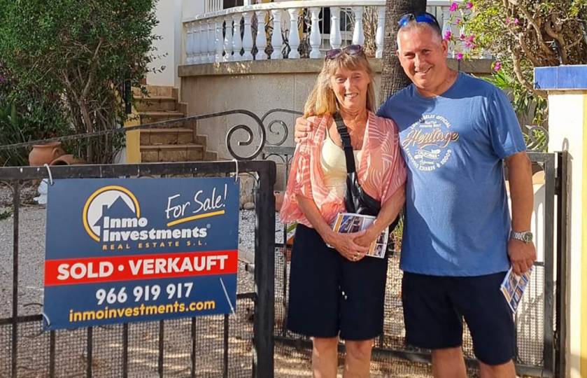Roy and Suzanne, home at last in the Costa Blanca Spain
