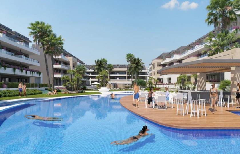 Promotie van luxe nieuwbouw appartementen in Playa Flamenca