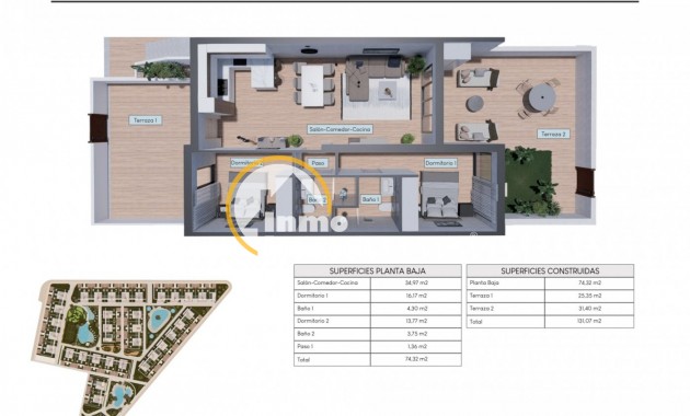 Neubau Immobilien - Bungalow - Torrevieja - Los Balcones