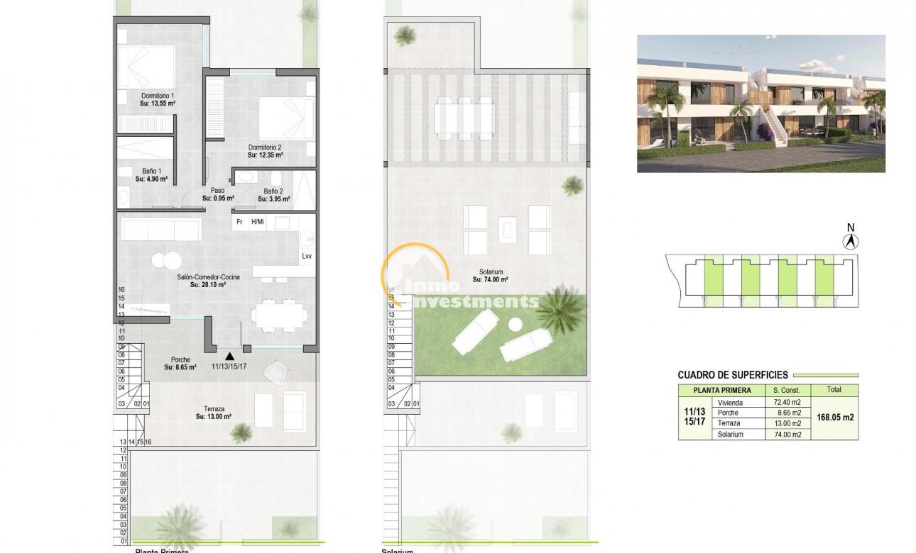 Neubau Immobilien - Bungalow - Alhama De Murcia - Condado De Alhama