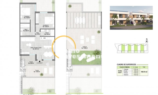 Neubau Immobilien - Bungalow - Alhama De Murcia - Condado De Alhama