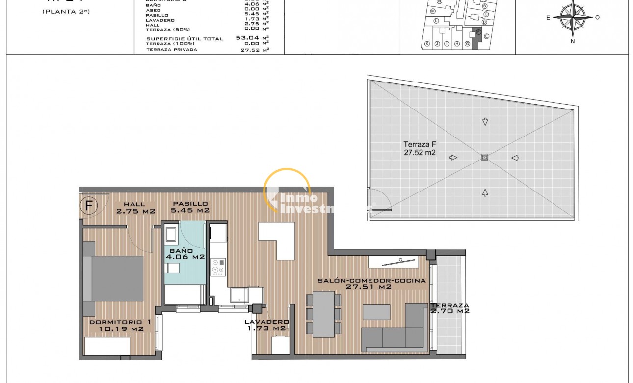 Neubau Immobilien - Penthouse - Algorfa - Pueblo