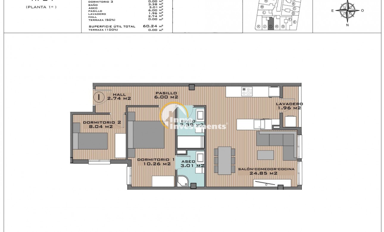 Neubau Immobilien - Apartment - Algorfa - Pueblo