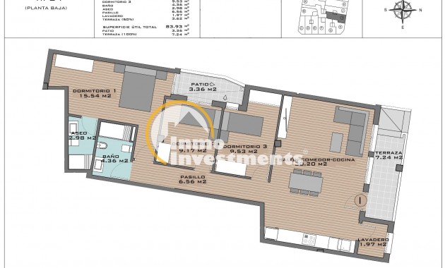 Neubau Immobilien - Apartment - Algorfa - Pueblo