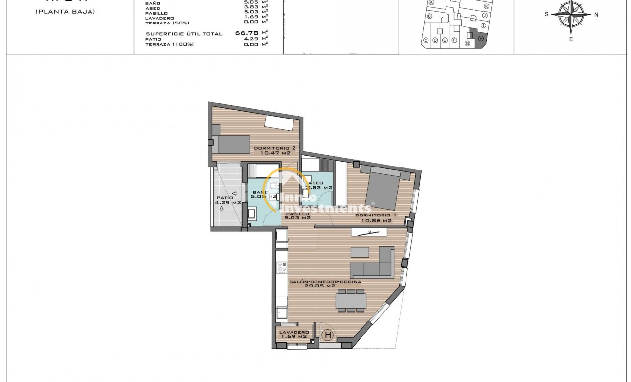 New build - Apartment - Algorfa - Pueblo