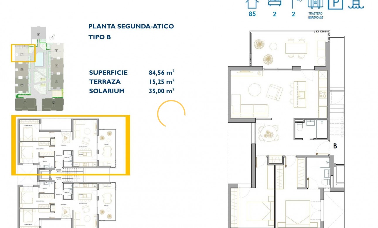 Neubau Immobilien - Penthouse - San Pedro del Pinatar - Pueblo