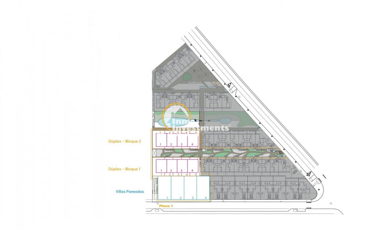 Neubau Immobilien - Bungalow - Torrevieja - Lago jardin