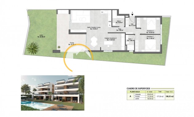 Nieuwbouw - Appartement - Alhama De Murcia - Condado De Alhama Resort