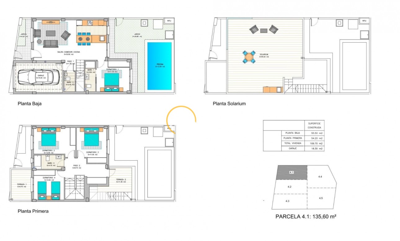 New build - Town house - Los Belones - Centro