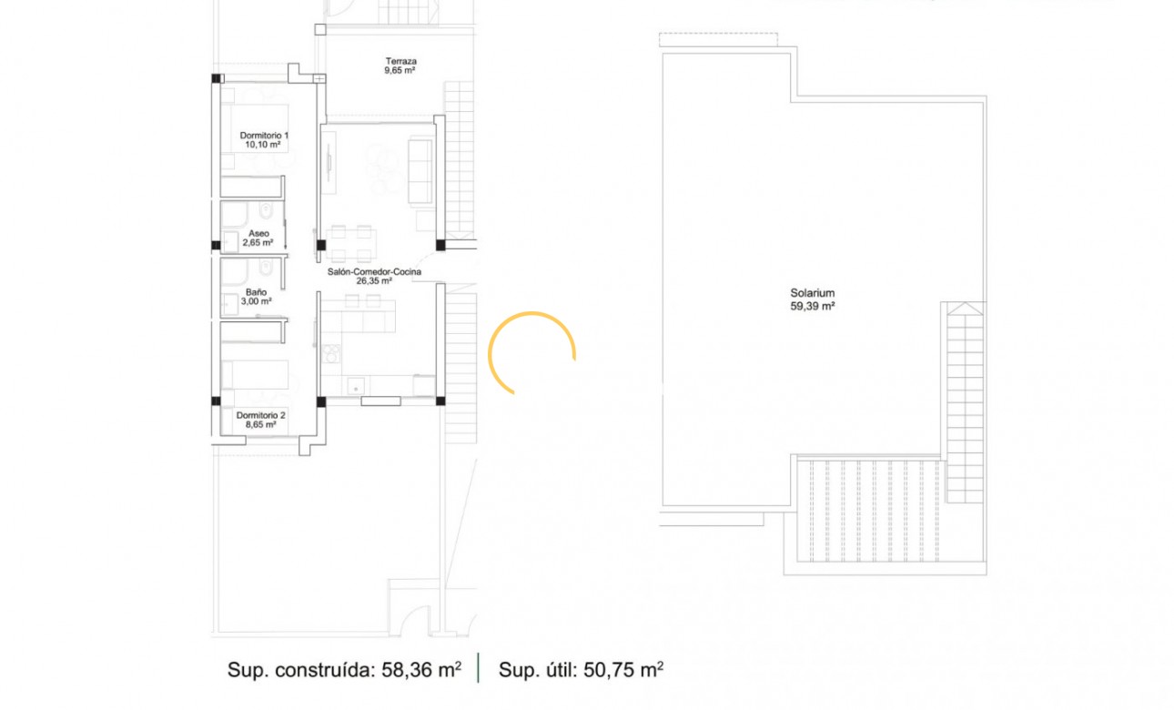 New build - Bungalow - Orihuela Costa - PAU 26