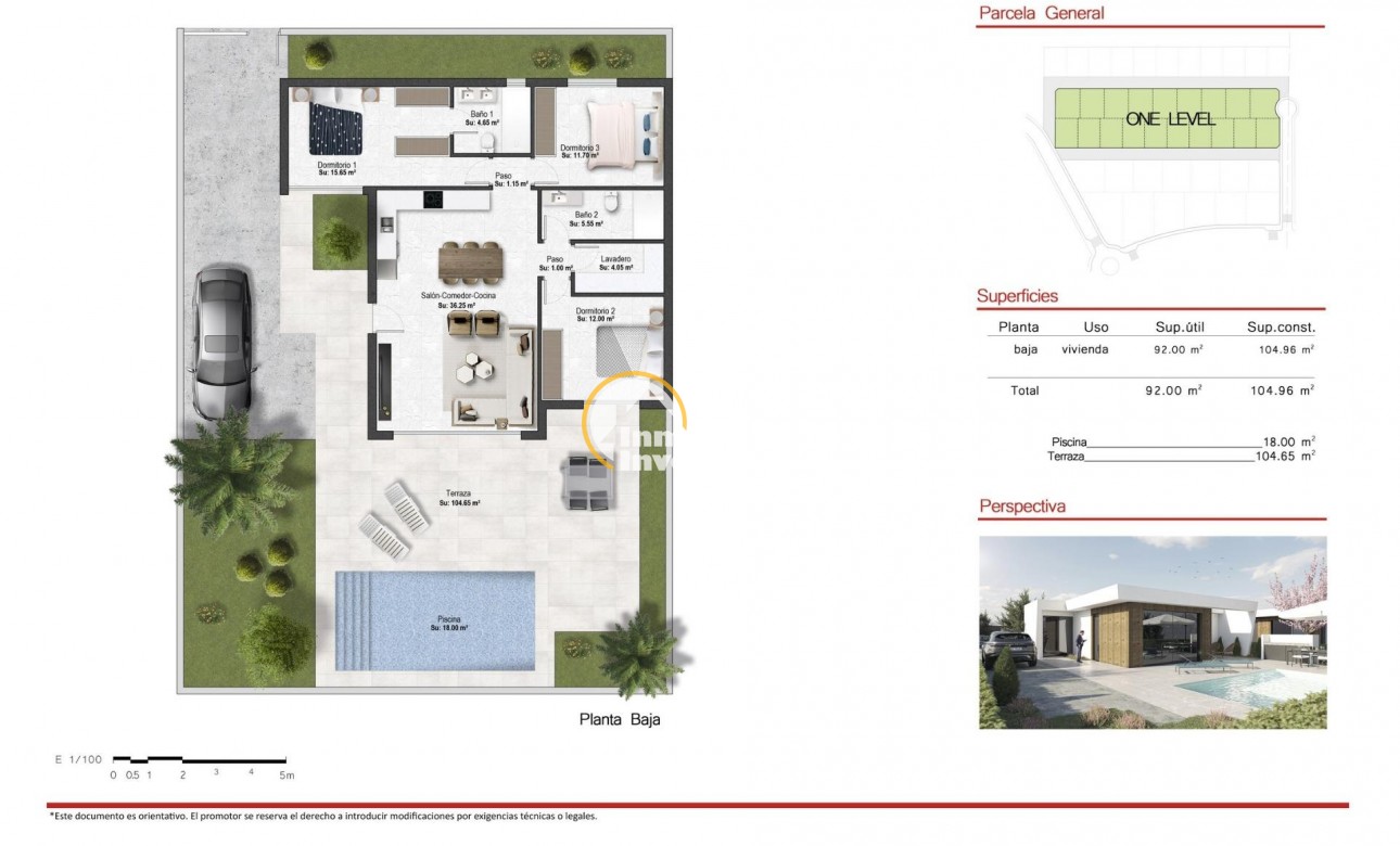 Nieuwbouw - Villa - BAÑOS Y MENDIGO - Altaona golf and country village