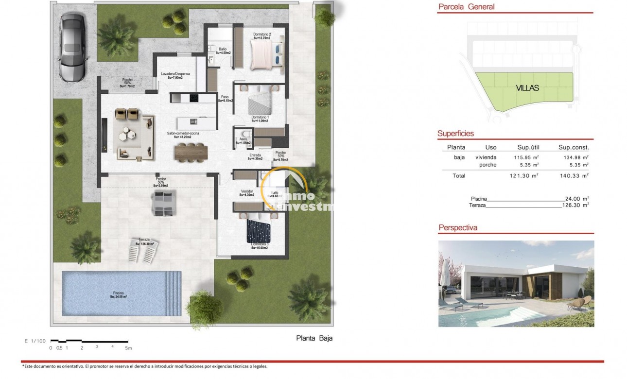 Nieuwbouw - Villa - BAÑOS Y MENDIGO - Altaona golf and country village