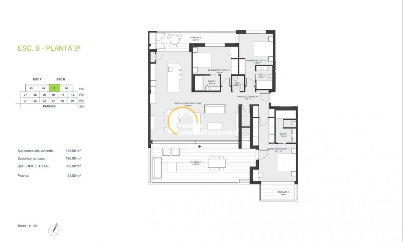 New build - Penthouse - Orihuela - Las Colinas Golf