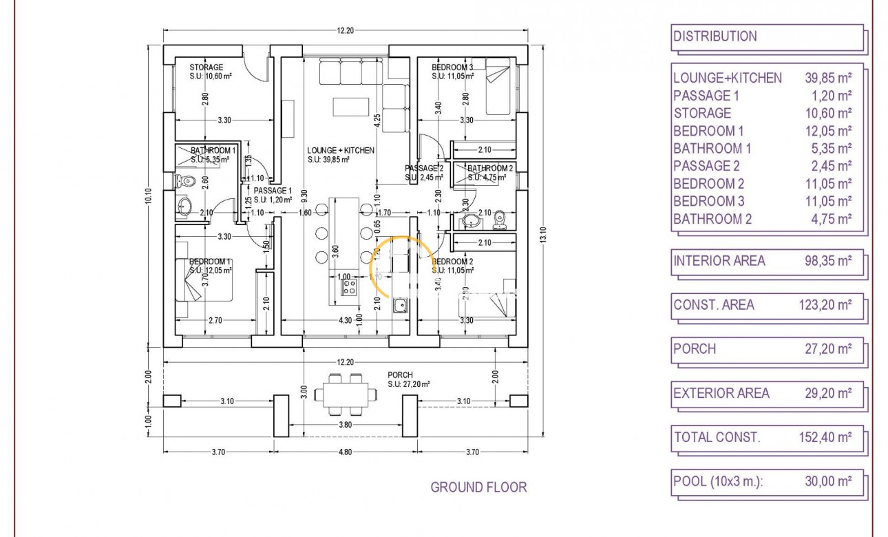 New build - Villa - Pinoso - Campo