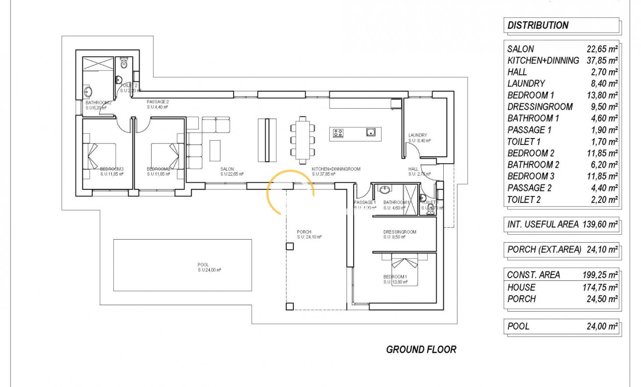 Nouvelle Construction - Villa - Pinoso - Campo