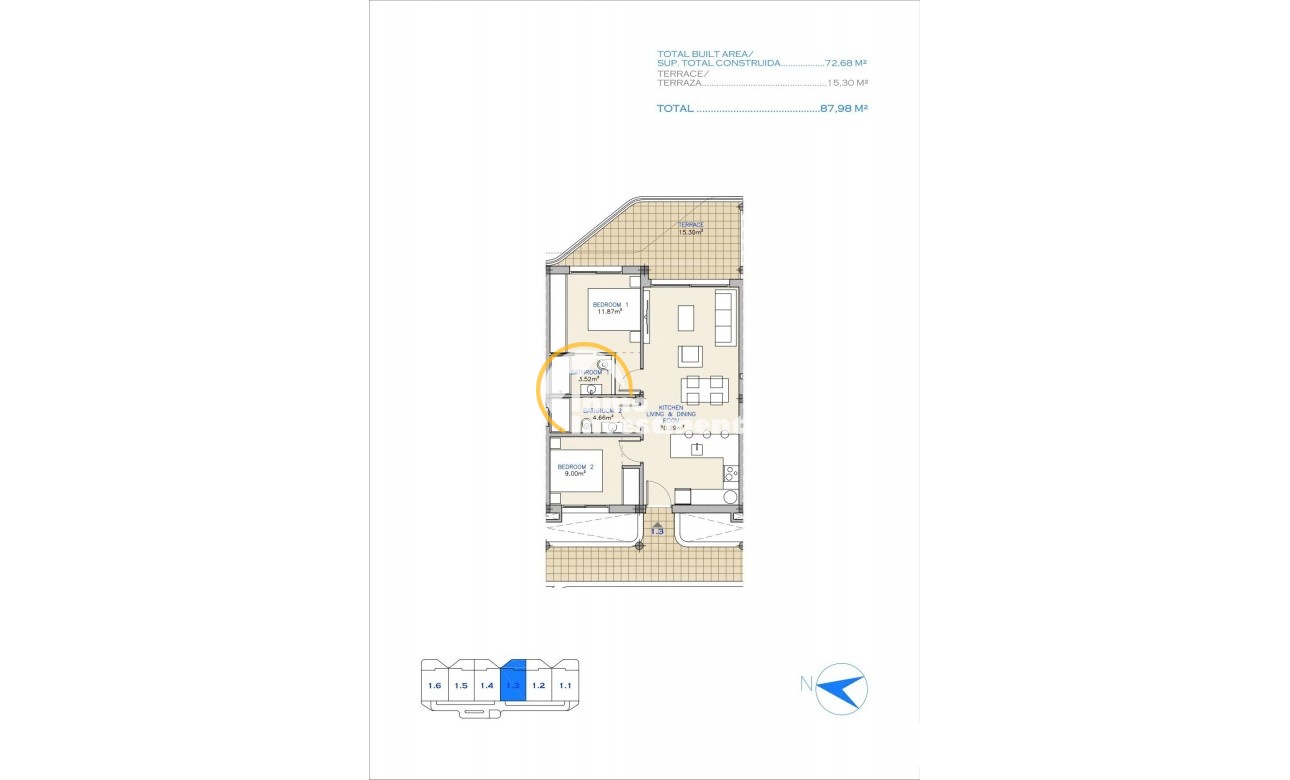 New build - Apartment - Los Alcázares - Serena Golf