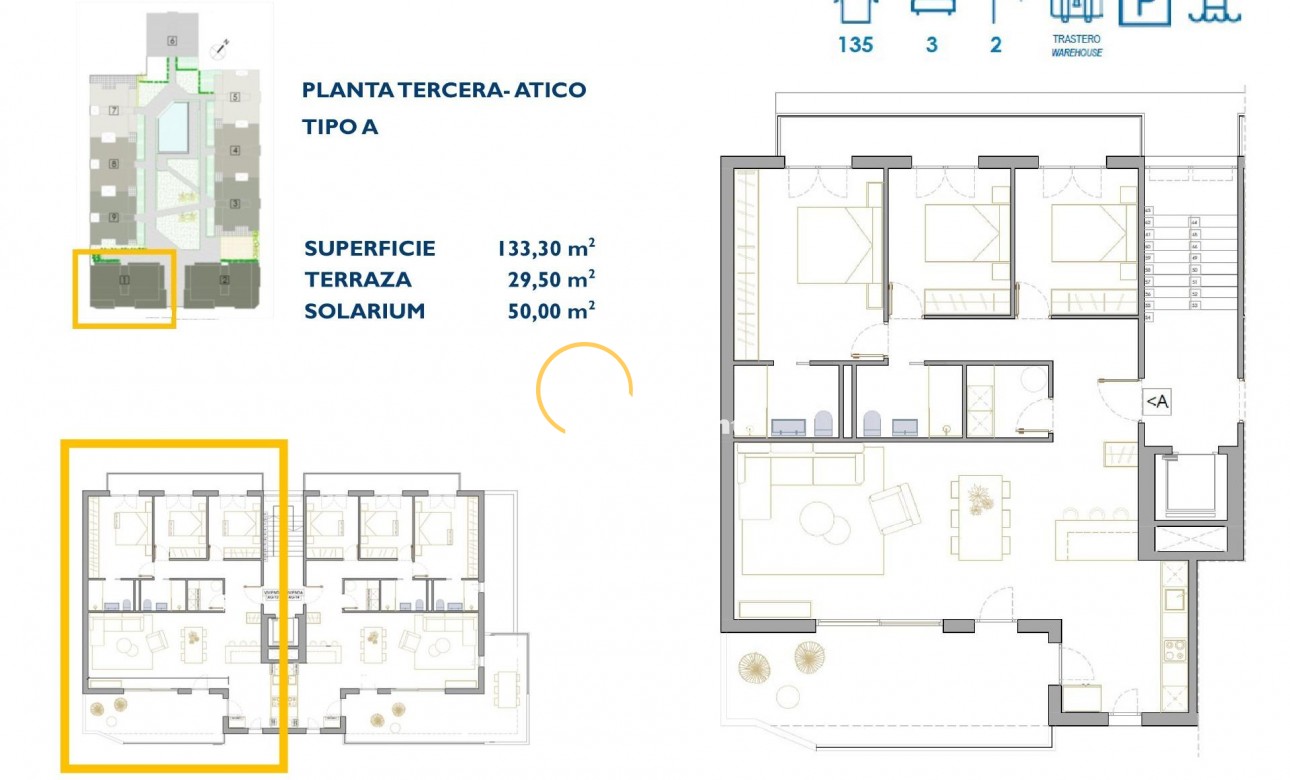 New build - Penthouse - San Pedro del Pinatar - Pueblo