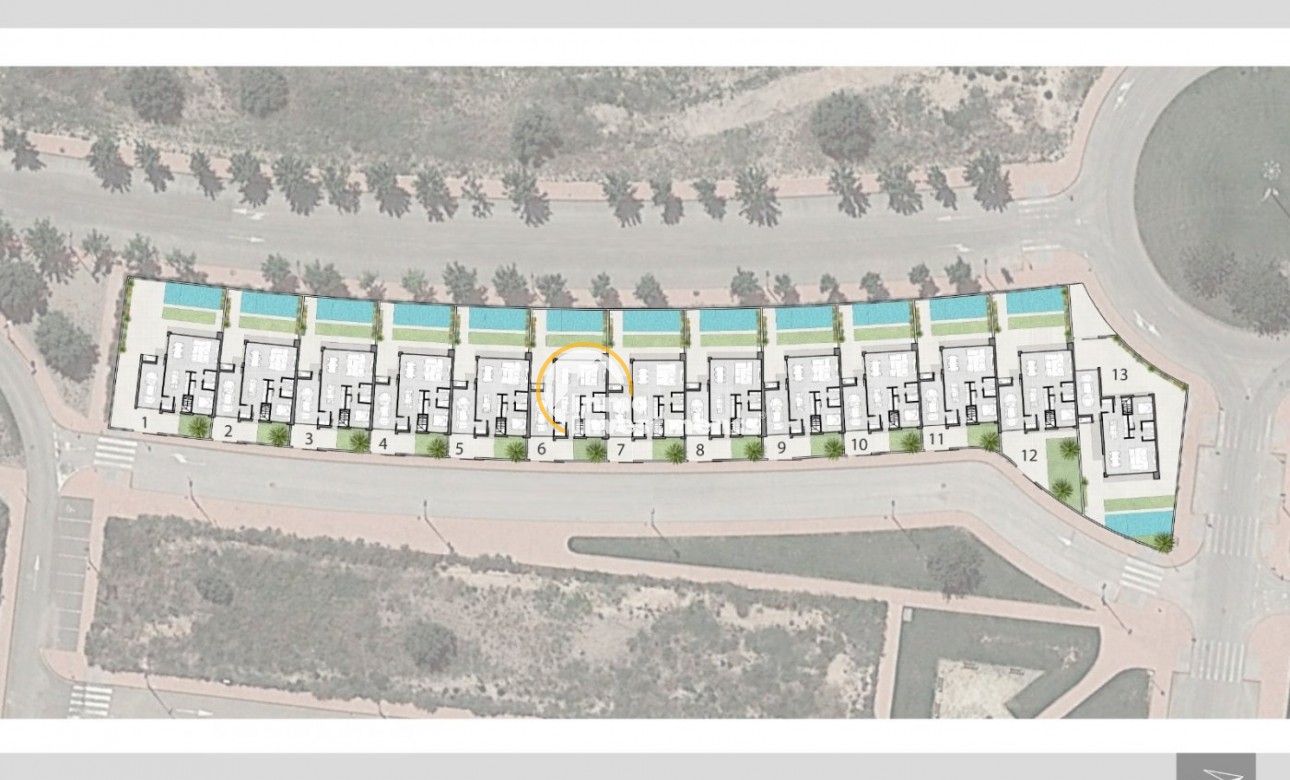 Neubau Immobilien - Reihenhaus - Costa Murcia - Santiago De La Ribera