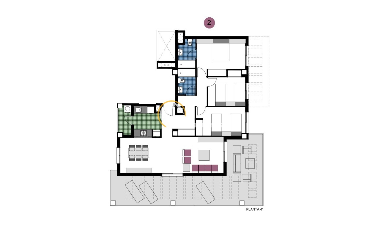 Nyproduktion - Lägenhet - Mil Palmeras