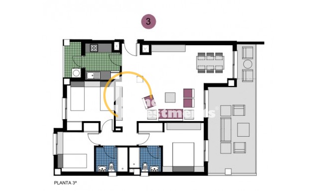Nyproduktion - Lägenhet - Mil Palmeras