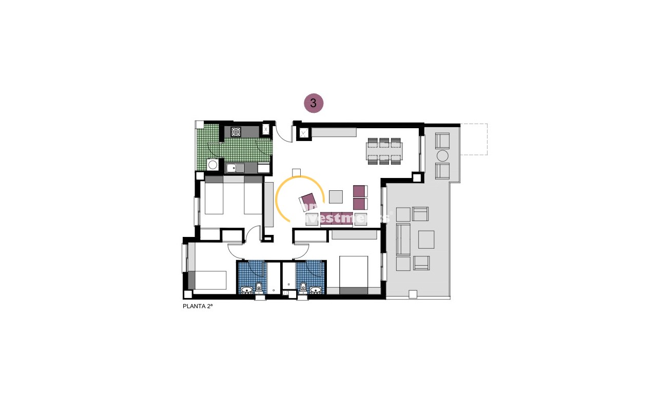 Nyproduktion - Lägenhet - Mil Palmeras