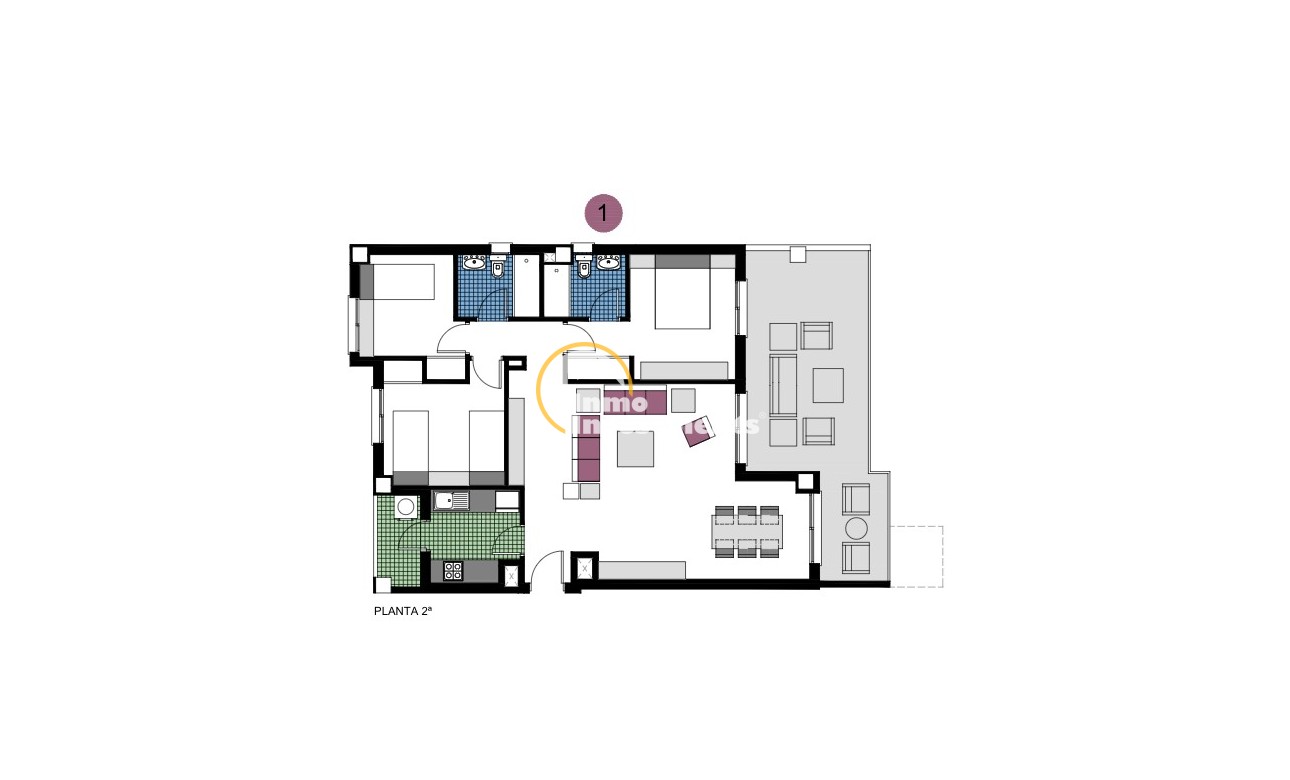 Nyproduktion - Lägenhet - Mil Palmeras
