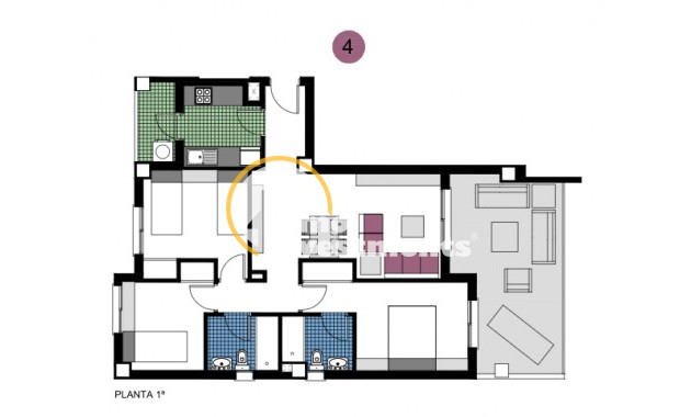 Nyproduktion - Lägenhet - Mil Palmeras