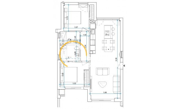 Gebrauchtimmobilien - Apartment - Orihuela Costa - Las Colinas Golf