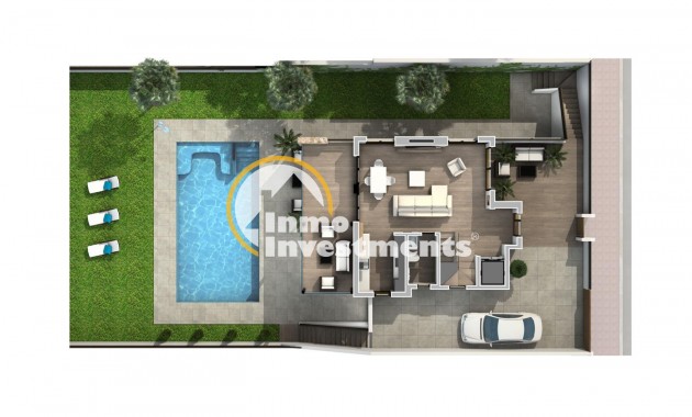 Obra nueva - Chalet independiente - Ciudad Quesada - Campo golf