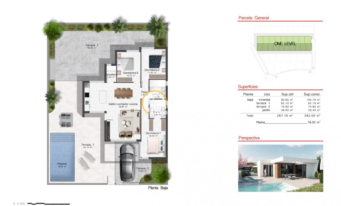 Obra nueva - Chalet independiente - Murcia - Altaona golf and country village