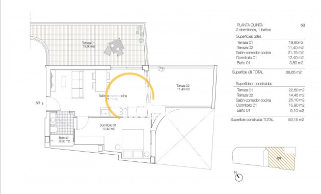 Obra nueva - Ático - Torrevieja - Playa de Los Locos