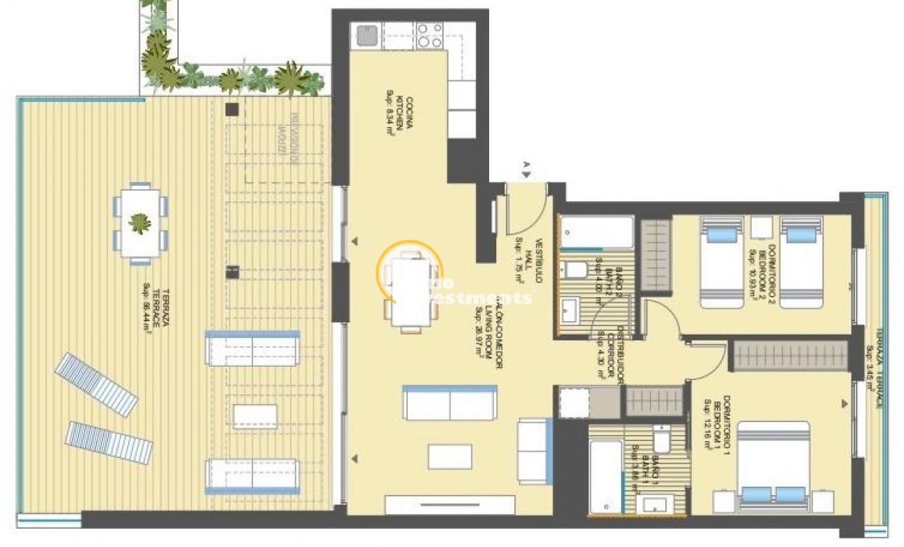 Resale - Apartment - Orihuela Costa - Altos de Campoamor