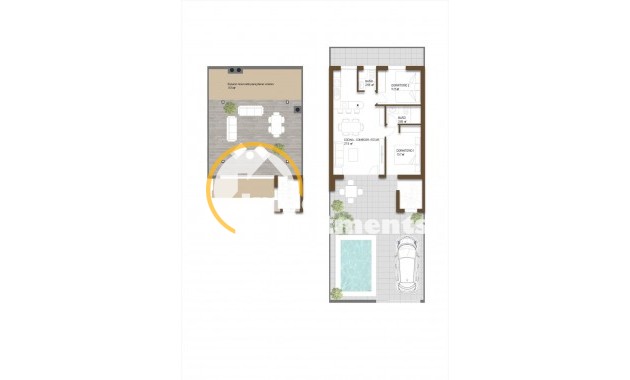 Obra nueva - Chalet independiente - Fuente alamo de Murcia - La Pinilla - Las Palas