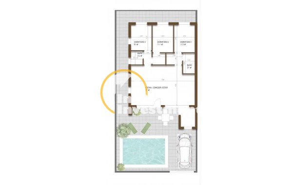 Obra nueva - Chalet independiente - Fuente alamo de Murcia - La Pinilla - Las Palas