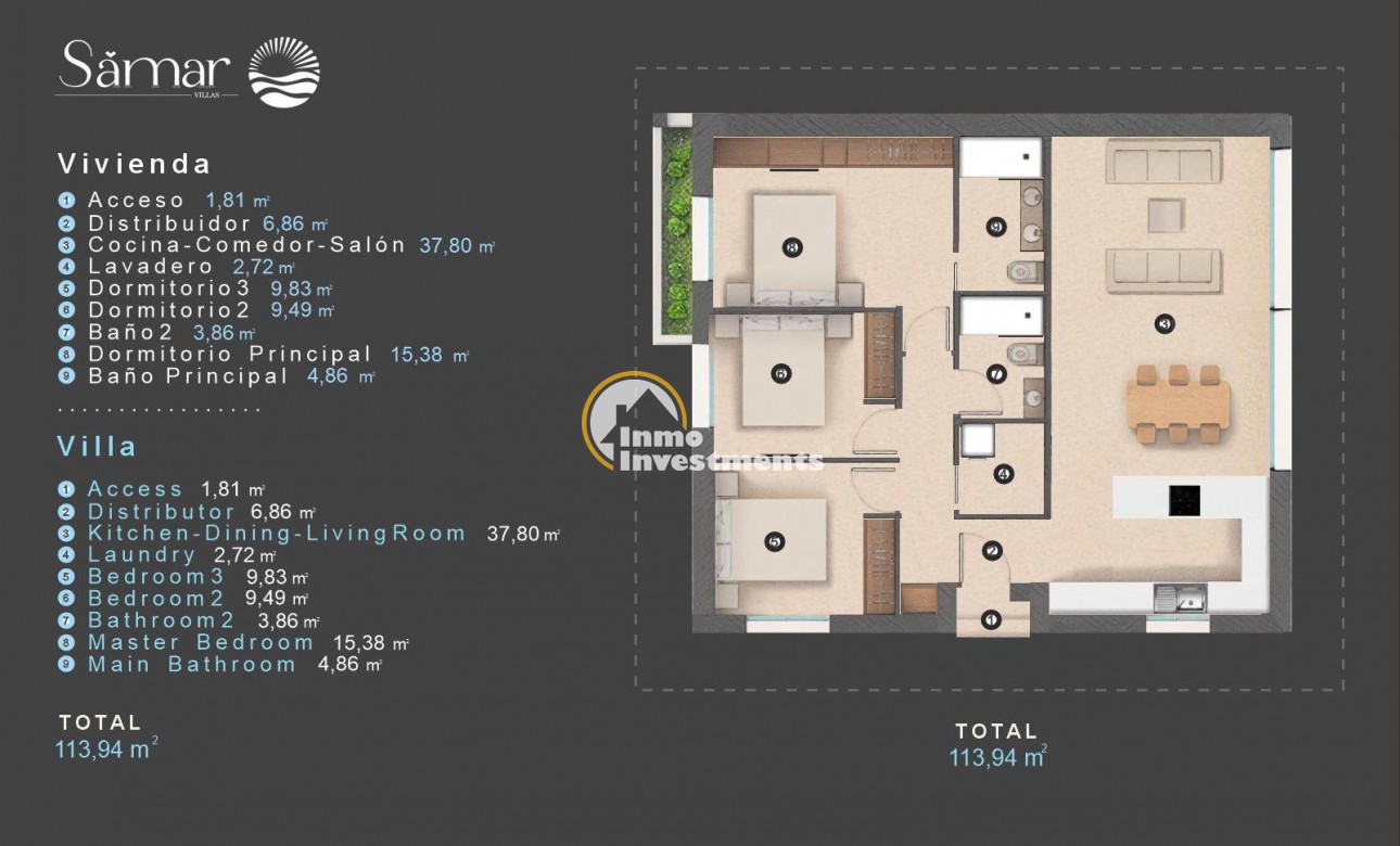 Reventa - Chalet independiente - Orihuela Costa - Villamartín-Las Filipinas