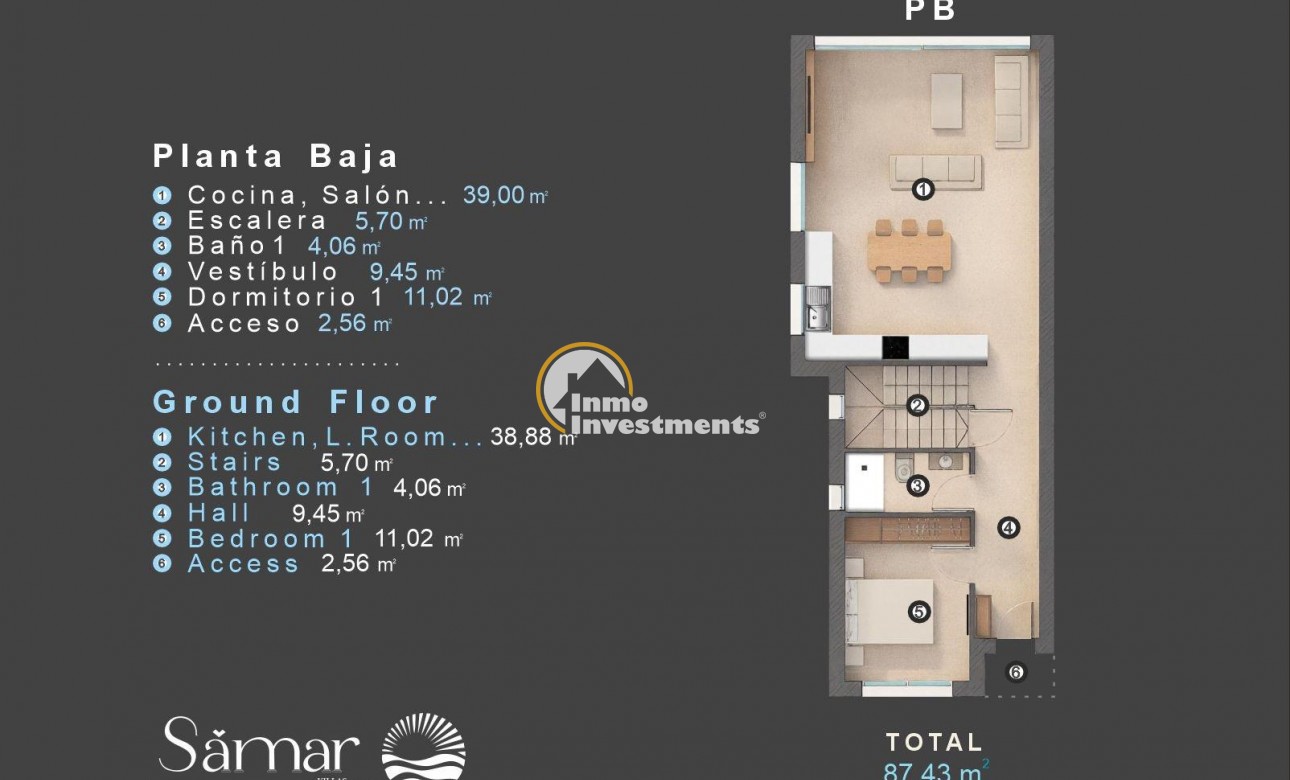 Reventa - Chalet independiente - Orihuela Costa - Villamartín-Las Filipinas
