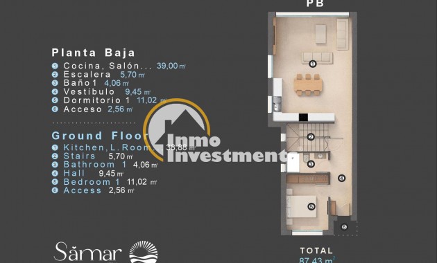 Reventa - Chalet independiente - Orihuela Costa - Villamartín-Las Filipinas