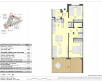 Plano vivienda 2 dormitorios